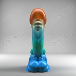 3D Printable Sextoys - Dildo Anal/Vaginal - La Demoiselle Coralienne