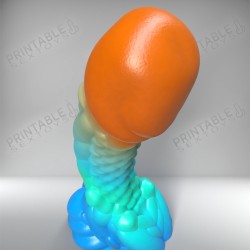 3D Printable Sextoys - Dildo Anal/Vaginal - La Demoiselle Coralienne