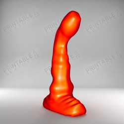 3D Printable Sextoys - Anal/Vaginal Dildo - The Hell's Blossom