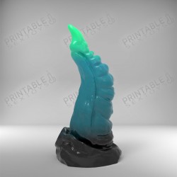 3D Printable Sextoys - Dildo Anal/Vaginal - La Queue de Dragon d'Emeraude