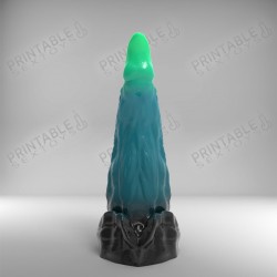 3D Printable Sextoys - Anal/Vaginal Dildo - The Emerald Dragon's Tail