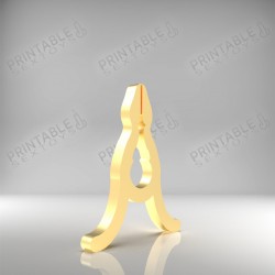 3D Printable Sextoys - Nipple Clamp - The Soft Golden Clamp