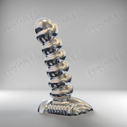 3D Printable Sextoys - Dildo Anal/Vaginal - Le PrototypeE Cyberpunk