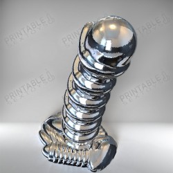 3D Printable Sextoys - Anal/Vaginal Dildo - The Cyberpunk PrototypeE