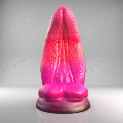 3D Printable Sextoys - Anal/Vaginal Dildo - The Lusty Tongue