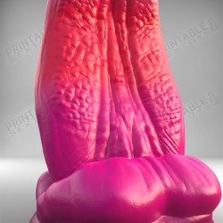 3D Printable Sextoys - Anal/Vaginal Dildo - The Lusty Tongue