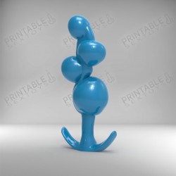 3D Printable Sextoys - Anal Plug - The Bubbly Coil