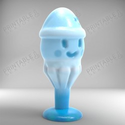 3D Printable Sextoys - Anal Plug - The Kawaii Squid