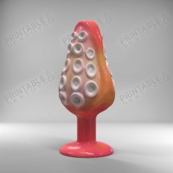 3D Printable Sextoys - Anal Plug - The Kawaii Tentacle